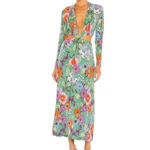 AFRM Assi Dress in Green Vintage Floral